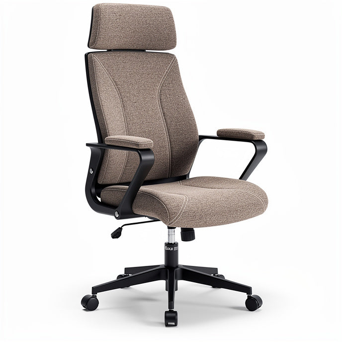 **Ergonomische Kantoorstoel met Verstelbare Rugleuning en Armleuningen**